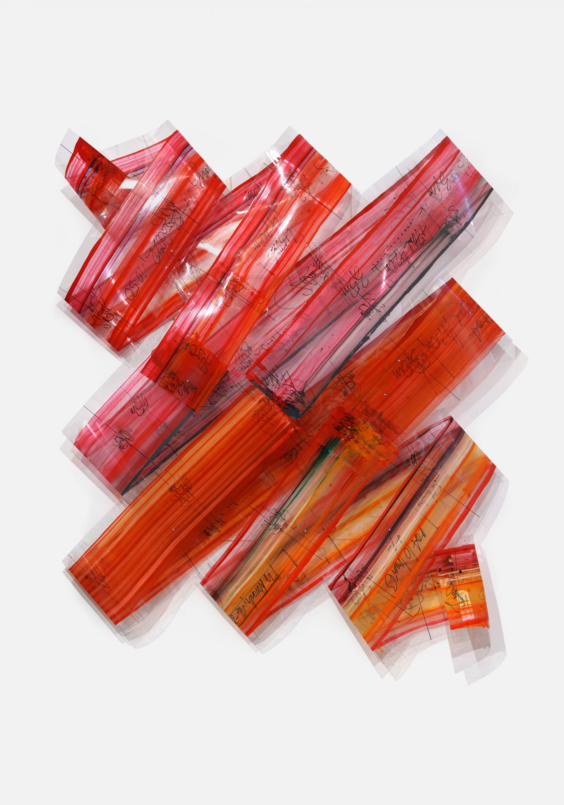 Joseph Marsteurer: „05_23“, 2023, Acryl auf Acrylglas, 220 x 200 x 30 cm